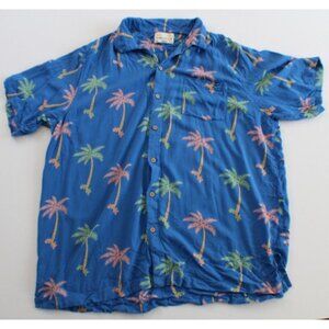 Ambsn Coachella Men’s Shirt Size XL - Palm Tree Pattern